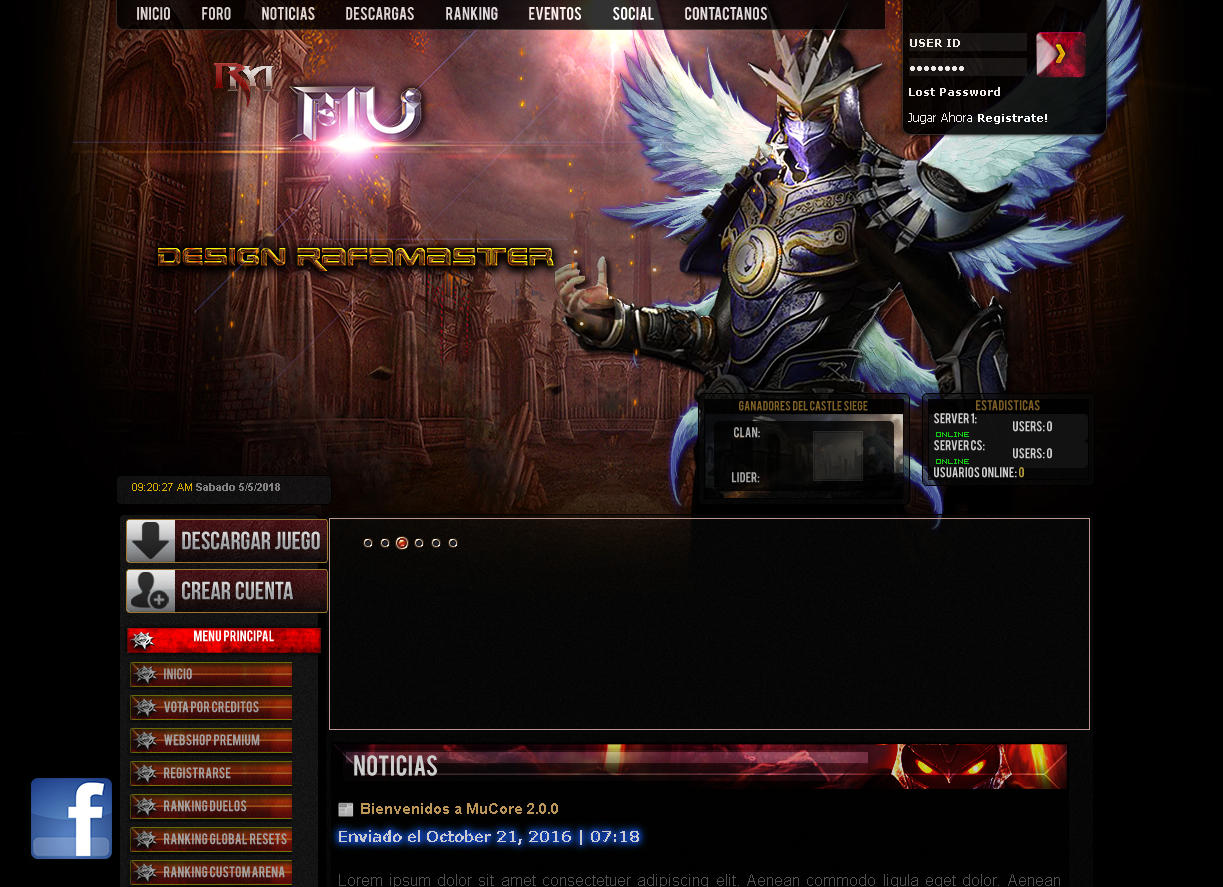 Mega Pack liberado webs mu core gratis, download link direto, web mu online atualizados, guias e tutoriais disponiveis - o melhor portal de mu online do Brasil [ Grupo AM ] - Criar mu online pirata