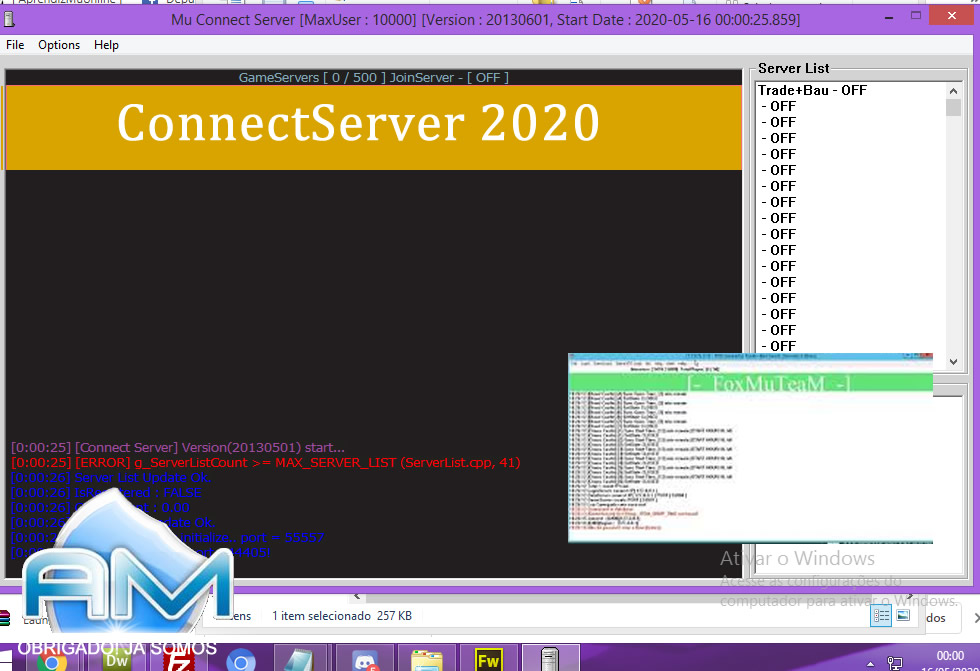 Baixar Mu Server 97+1.0 FoxTeam 2020, Kit Mu Online, como criar servidor de mu online pirata 2020, Mu Server 97+1.0 AwaY Especial 2020, criar mu online .