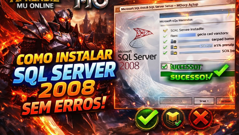 SQL Server 2008 R2 para MU Online – Guia Fácil